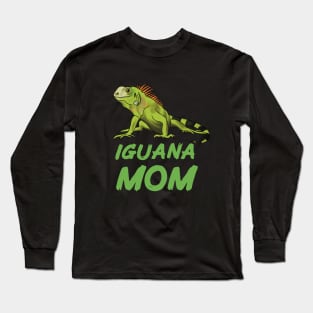 Iguana Mom for Iguana Lovers, Green Long Sleeve T-Shirt